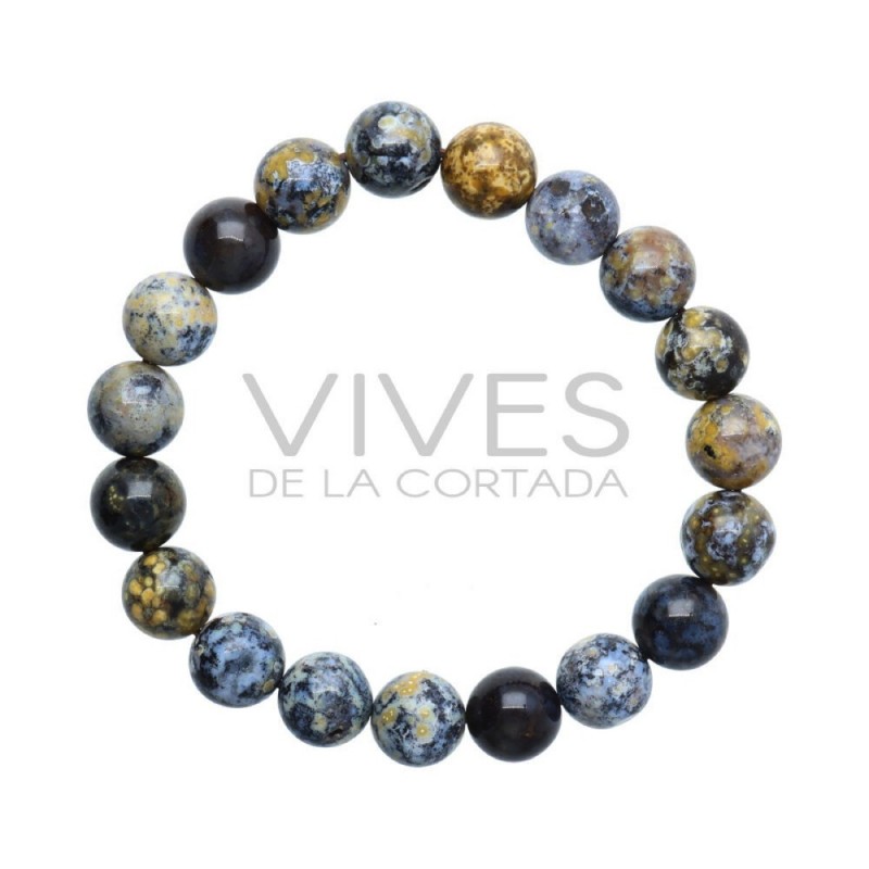 Pulsera de Jaspe Oceano Azul 10mm