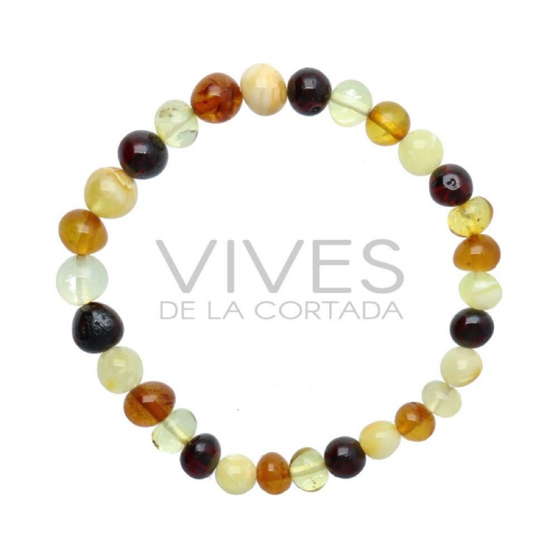 Pulsera de Ambar Combinado 6 - 8mm