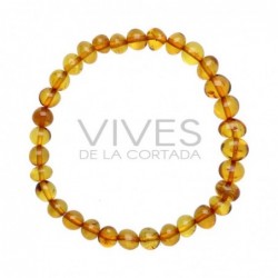 Pulsera de Ambar Oscuro 6 - 8mm