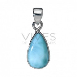 Colgante de Larimar en Plata de Ley 925
