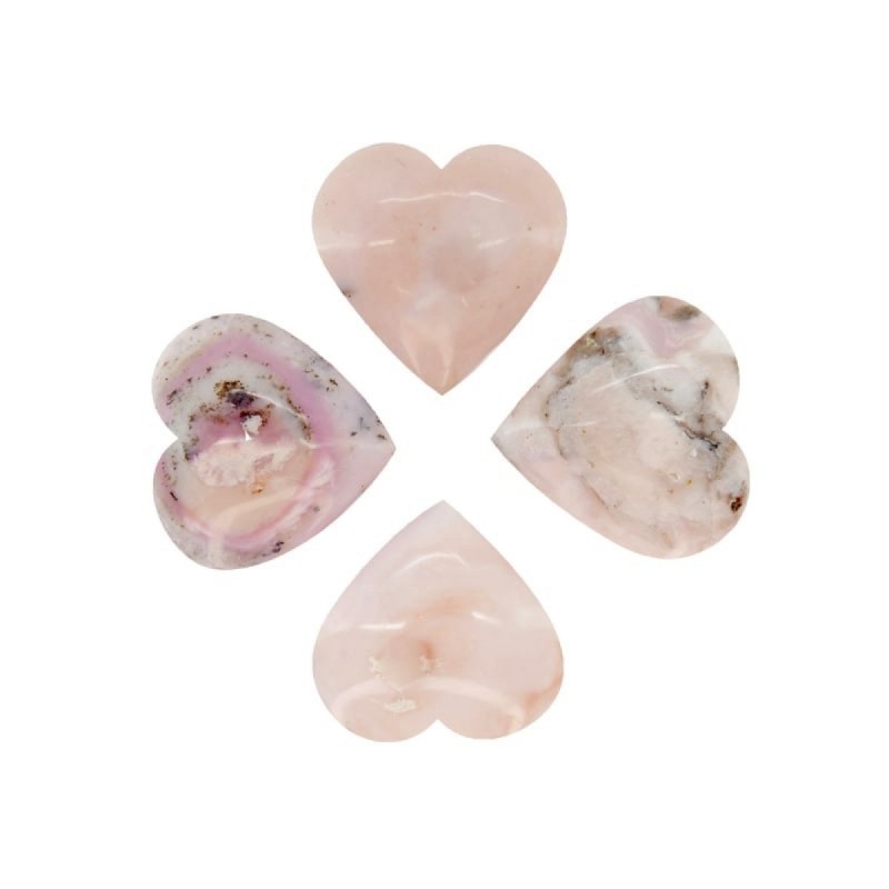 Corazones de Opalo Rosa (Pack 250gr)