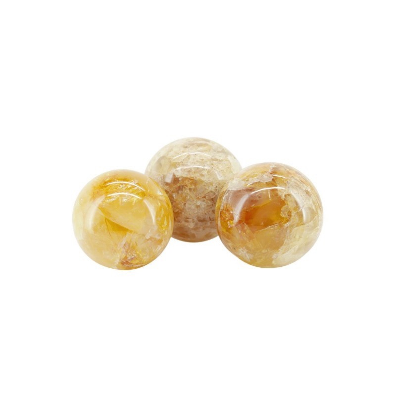 Esfera de Cuarzo Hematoide Amarillo (Pack 1kg)