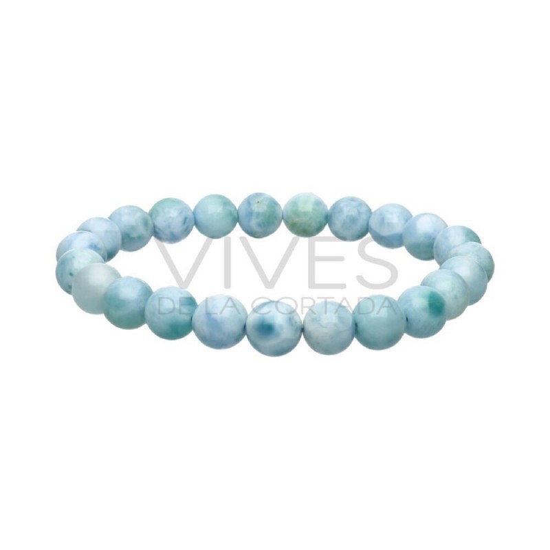 Pulsera de Larimar 8mm