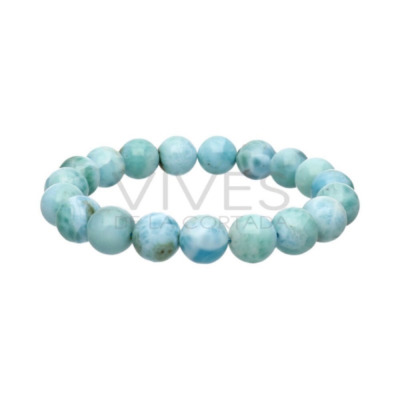 Pulsera de Larimar 10mm