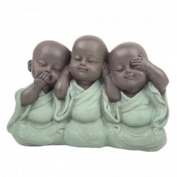 Figura de resina TRES MONJES SABIOS
