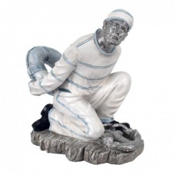 Figura Decorativa Posabotellas Marinero Botellero Resina 21 cm