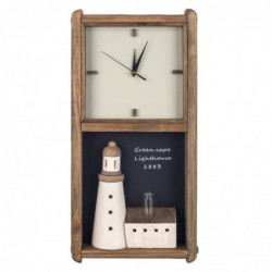 Reloj Sobremesa Latón Dorado Diseño Vintage Números Romanos 25 cm