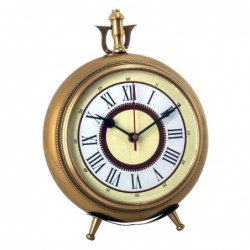 Reloj Solar Sobremesa con Brújula Diseño Vintage Latón 8 cm
