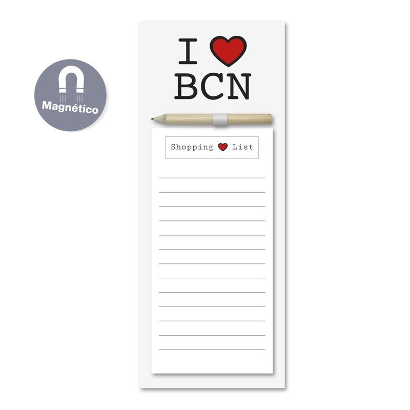 Bloc de notas imantado I LOVE BCN