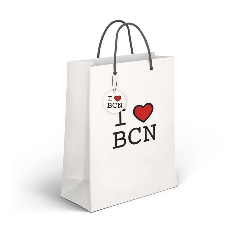 Bolsa de regalo grande I LOVE BCN