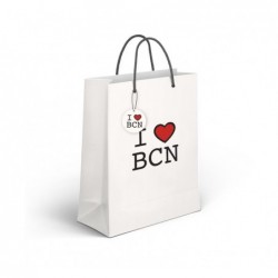 Bolsa de regalo mediana I LOVE BCN