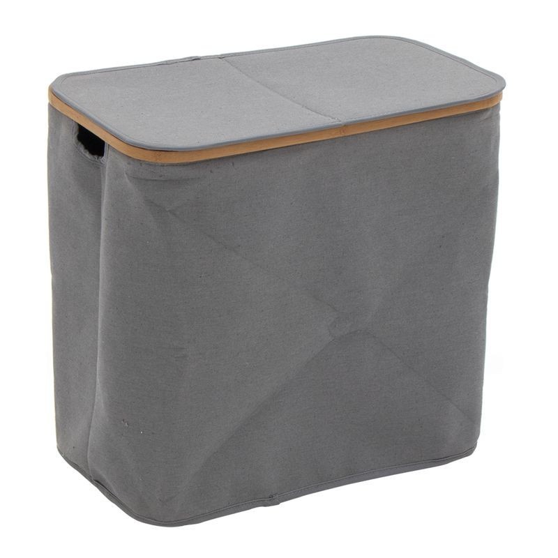 WENKO Pongotodo Corno gris - saco para la ropa sucia Capacidad: 43 l,  Poliéster, Gris oscuro, 40 x 18.5 x 60 cm : : Hogar y cocina