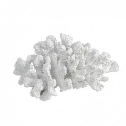 Coral decorativo de resina blanco