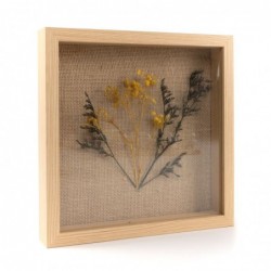 Decoracion de pared ROSEMARY en marco de madera 25x25 cm