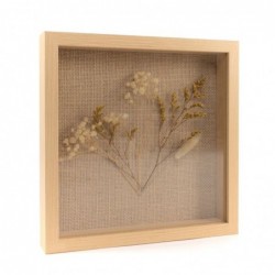 Decoracion de pared ROSEMARY en marco de madera 25x25 cm