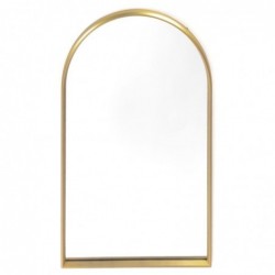 Espejo Pared Decorativo Ventana Largo Plástico Dorado Elegante 56x91 cm