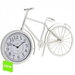 Reloj Forma de Bici Crema 49x32 cm