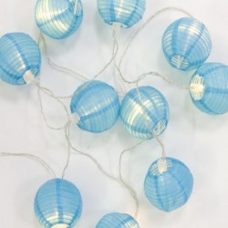 Guirnalda Decorativa Farolitos Azul con Luces LED Pilas AA 220 cm