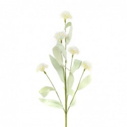 Rama Tallo Ramo Flores Artificiales Plástico Blancas Decoración Floral para Jarrón 61 cm