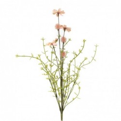 Rama Tallo Ramo Flores Artificiales Plástico Margarita Rosa Decoración Floral para Jarrón 56 cm