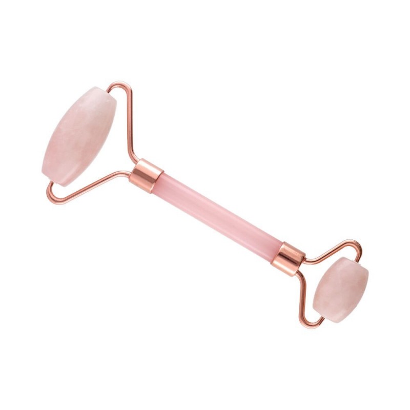 Rodillo Doble Facial de Cuarzo Rosa