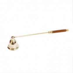 Apagavelas de Latón Dorada y Madera Clásico