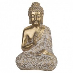 Figura decorativa de resina BUDA REZANDO 37 cm budismo decoracion etnica meditacion