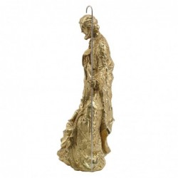 Figura decorativa de resina GRUPO NACIMIENTO 46 cm dorado decoracion navidad