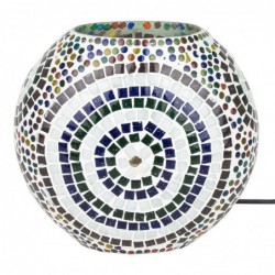 Lampara de sobremesa BOLA MOSAICO MULTICOLOR 25 cm 25W E14