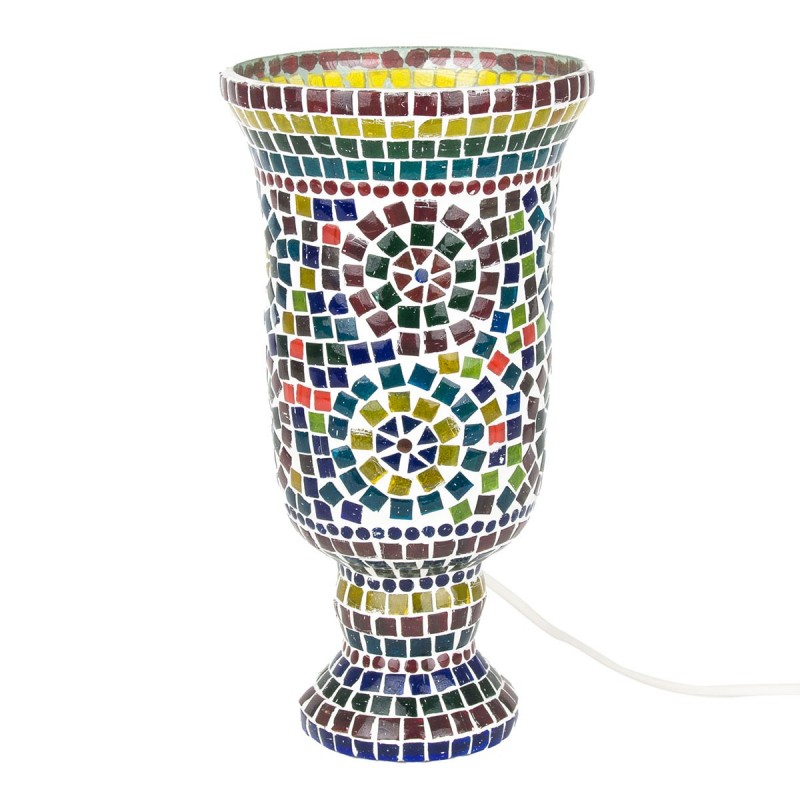 Lampara de sobremesa COPA MOSAICO MULTICOLOR 34 cm 25W E14