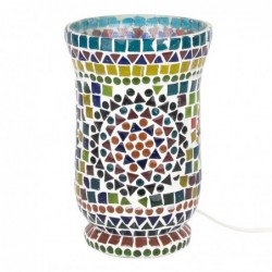 Lampara de sobremesa MOSAICO MULTICOLOR 20 cm 25W E14