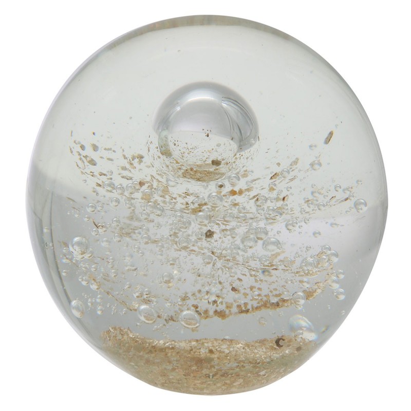 Pisapapeles bola de vidrio BURBUJAS ARENA 10 cm elemento decorativo escritorio