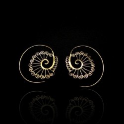 Pendientes de Bronce Espiral Espirales -72-