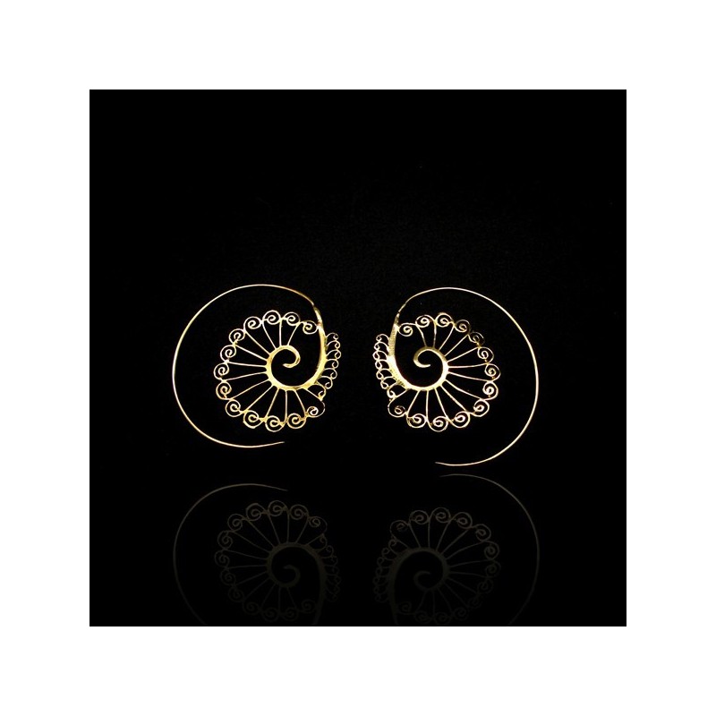 Pendientes de Bronce Espiral Espirales -72-