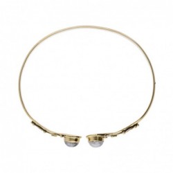 Pulsera de Bronce con Piedra Luna Doble Azul -21.1-