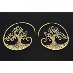 Pendientes de Bronce Árbol de la Vida -14-