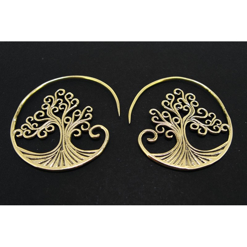 Pendientes de Bronce Árbol de la Vida -14-
