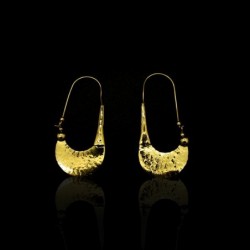 Pendientes de Bronce con Textura -61-