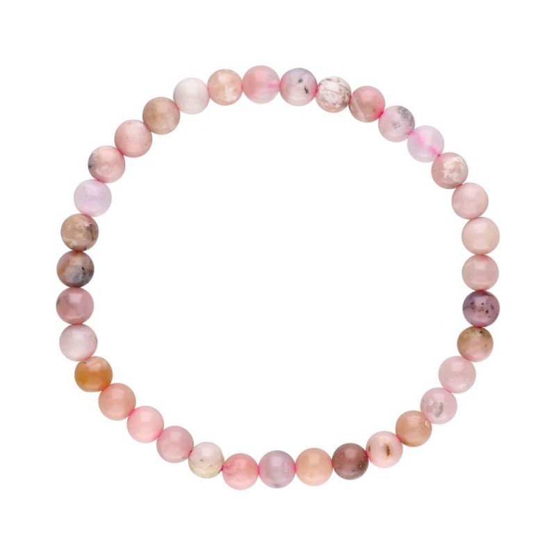Pulsera Infantil de Ópalo Rosa 4mm