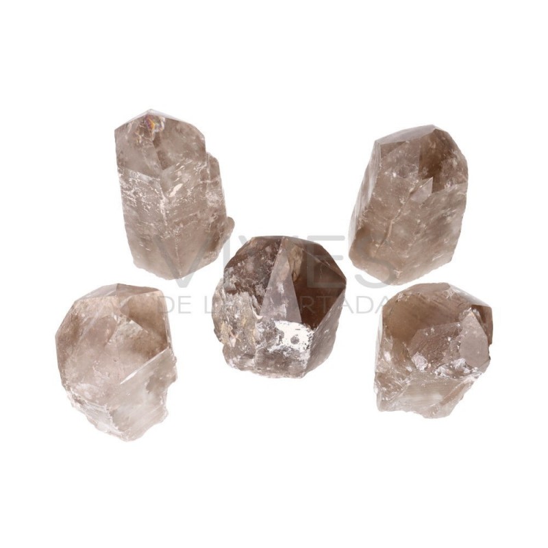 Puntas Semipulidas de Cuarzo Ahumado (Pack 500 gr)