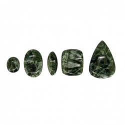 Piedra Cabujón de Serafinita (Pack 30gr)