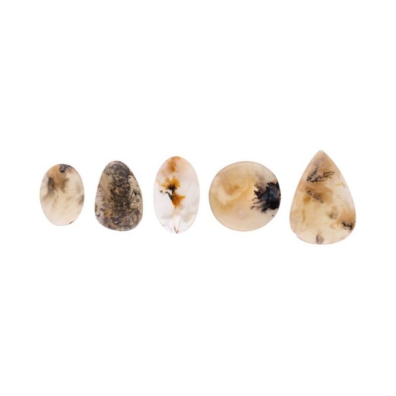Cabujón de Ágata Tigre Dendrítica (Pack 30gr) - Piedras Naturales para Joyería