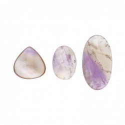 Cabujón de ametrino de 10 gr | Piedra preciosa natural | Corte redondo | Corte cabujón | Joyería | Artesanía | Decoración