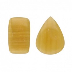 Cabujón de calcita amarilla natural de 10 gramos