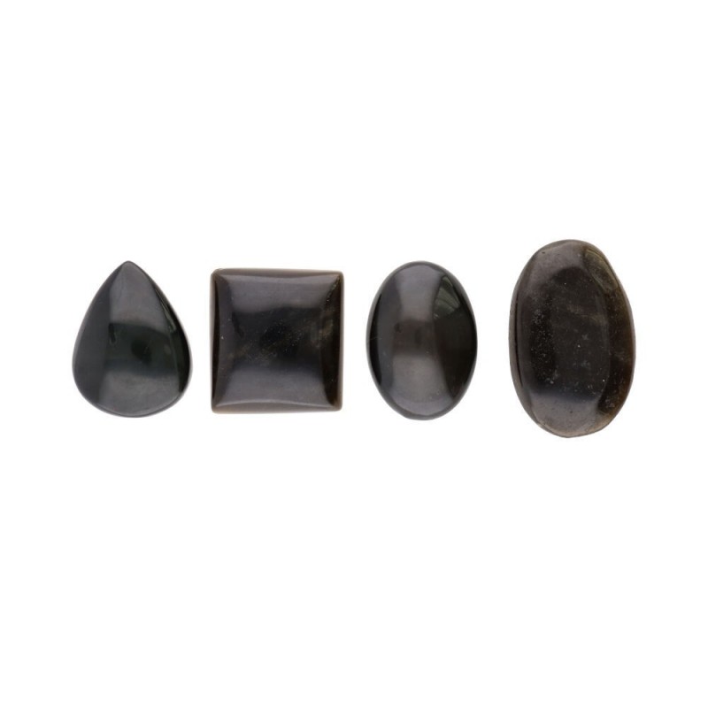 Cabujón de Obsidiana Arco Iris (Pack 30gr) Piedra Natural para Joyería