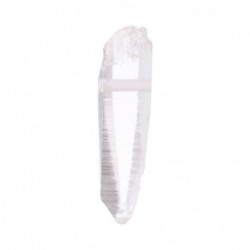 Colgante de Cuarzo Lemuriano en Bruto con Agujero - Punta Láser Natural - Joyería Mineral