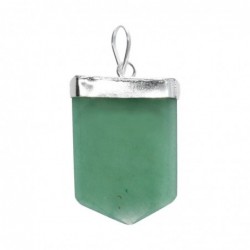 Colgante Semilla de la Vida de Cuarzo Verde en Baño de Plata - Joyería Espiritual con Piedras Preciosas