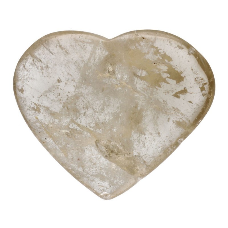 Corazón de Citrino Calentado | Piedra Natural | Lujo | Meditación | Regalo
