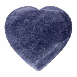 Corazón de Cuarzo Azul Natural de Piedra de Chakra de Amor y Tranquilidad