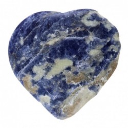 Corazón de Sodalita Natural | Piedra de Protección | Piedra de Tranquilidad | Piedra de Amor | Piedra de Creatividad